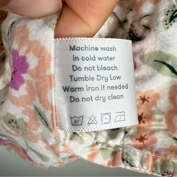 Roller Rabbit 100% Cotton Button Down Long Sleeve Floral Shirt Womens Size Small - Picture 7 of 7